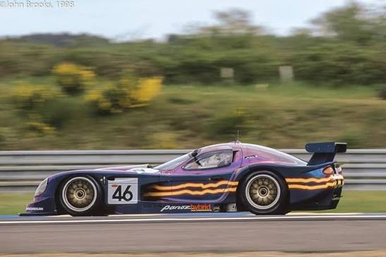 Panoz Esperante GTR-1 Q) "Sparky" during his fp at le mans