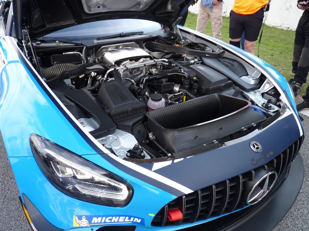 Engine from the Mercedes AMG GT4