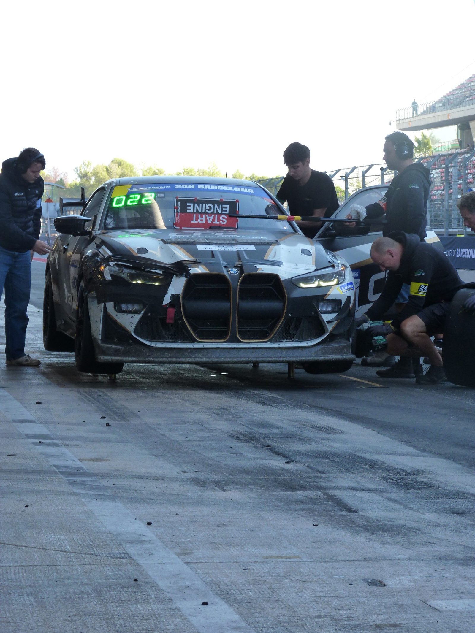 Pitstop of the winner of 24H Barcelona in GT4 class
