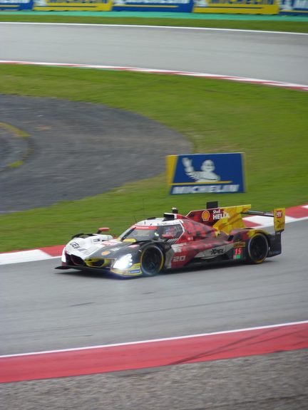 BMW Hypercar taking T12 of the Circuit de Barcelona Catalunya during WEC