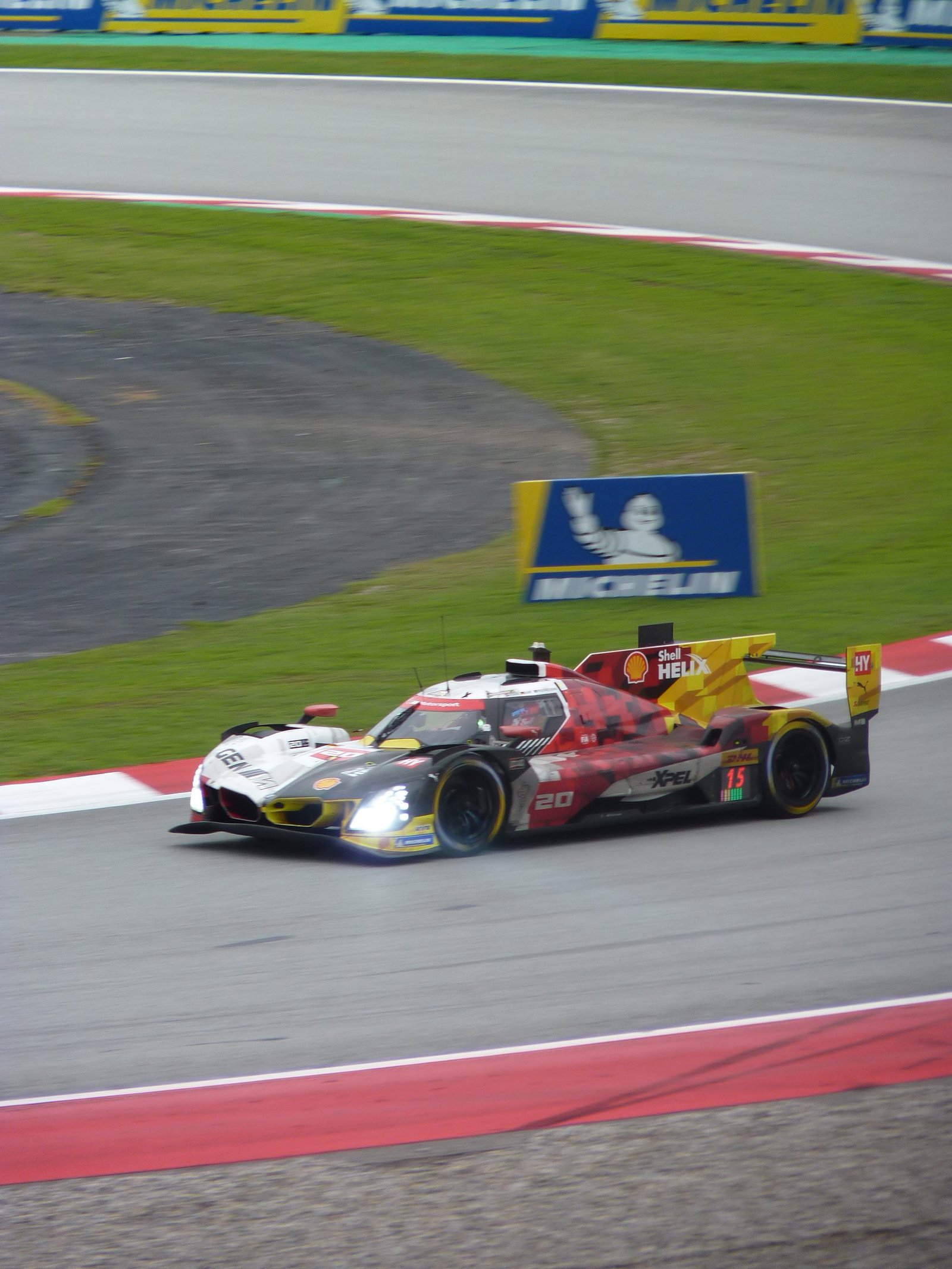 BMW Hypercar taking T12 of the Circuit de Barcelona Catalunya during WEC